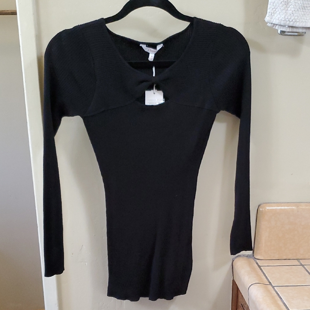 Candie's Classic Black Knit Top